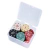 100Pcs Casino Poker Chip Roulettes Game Bingo Chip with Box Plastic Counting Counters Poker Chip for Game Play Learning