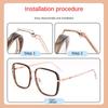 Full Coverage Glasses Arm Repair Tool Spectacle Frame New Replacement Leg  Sunglasses