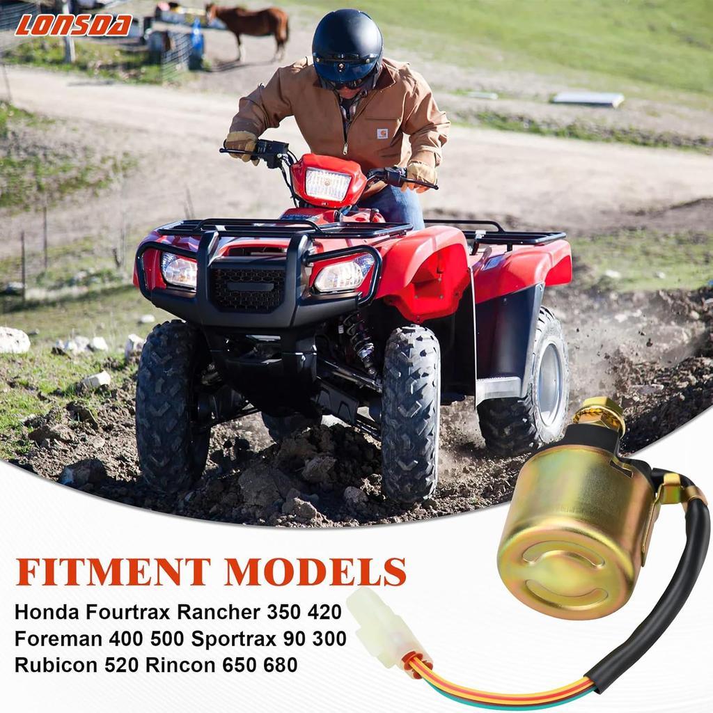 Реле соленоида стартера Rancher 420 для Honda TRX420 Rancher 420 2007-2014 TRX350 Rancher 350 2000-2006 TRX500 Foreman 500 2005- TRX500 Foreman