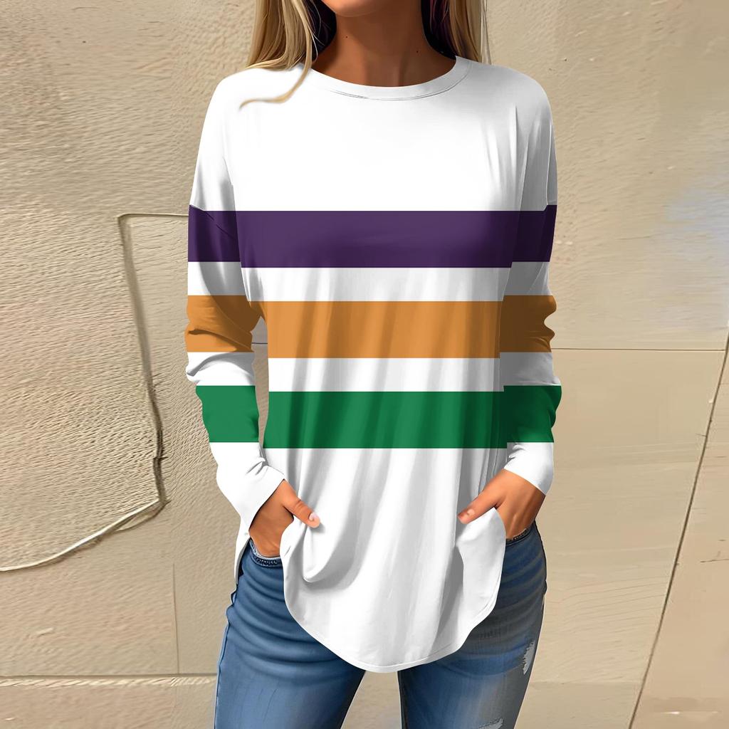 Футболки для женщин, осенние повседневные рубашки с длинными рукавами, толстовка, топ, пуловер