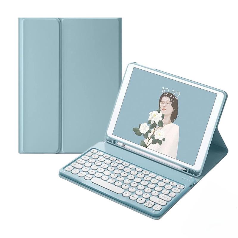 IPad 10.2 и Air 11 Круглая Bluetooth-клавиатура и Защитный чехол с подставкой и слотом для стилуса A16