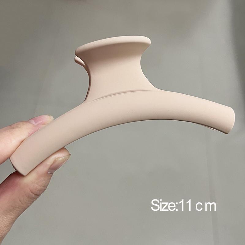 Большой краб для волос с бантом, новый модный однотонный черный зажим для волос в виде акульего плавника, инструменты для укладки волос, аксессуары для женщин, девушек