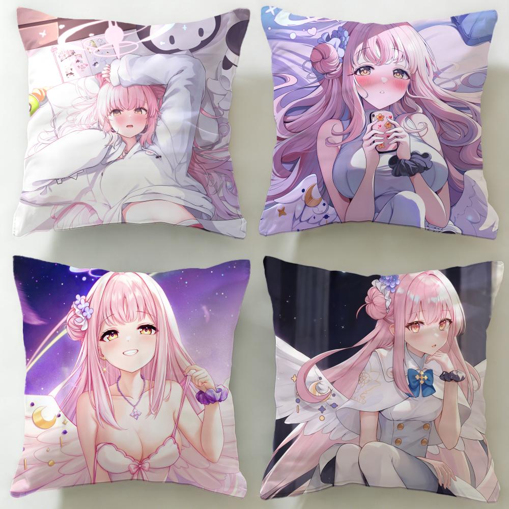 popular anime character Misono Mika Cushion Cover Soft EasyWash Pillow Case Versatile for Couch Bed Travel and Office