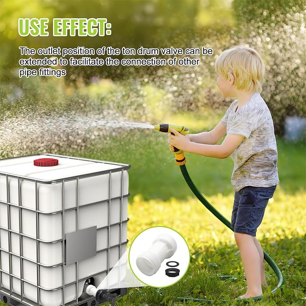 IBC Ton Barrel Extension Tube Joint Coarse Thread Design Connection Accessory Ensure Flexible and Fast Operation