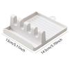 1Pc Paint Brush Rest Holder White Plastic 4 Slots Paintings Brushes Rests Drip Tray Pad for Watercolor Oil Acrylic Painting