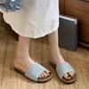 Женские тапочки Простые и удобные 2025 Лето Новые Уличные Повседневные Пляжные тапочки Большого размера Женские сандалии Обувь