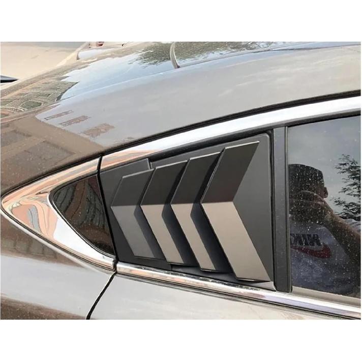 Жалюзи на окно Совместимые для Mazda 6 ATENZA 2020 2021 Боковые накладки на вентиляционные отверстия Глянцево-черные Накладки на заднее окно автомобиля Аксессуары(Углеродная поверхность)