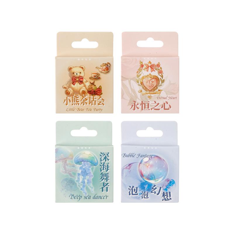 46 pcs Kawaii Cartoon Mini Stickers Creativity Decorative collage Adhesive Diy Diary Album Scrapbooking material