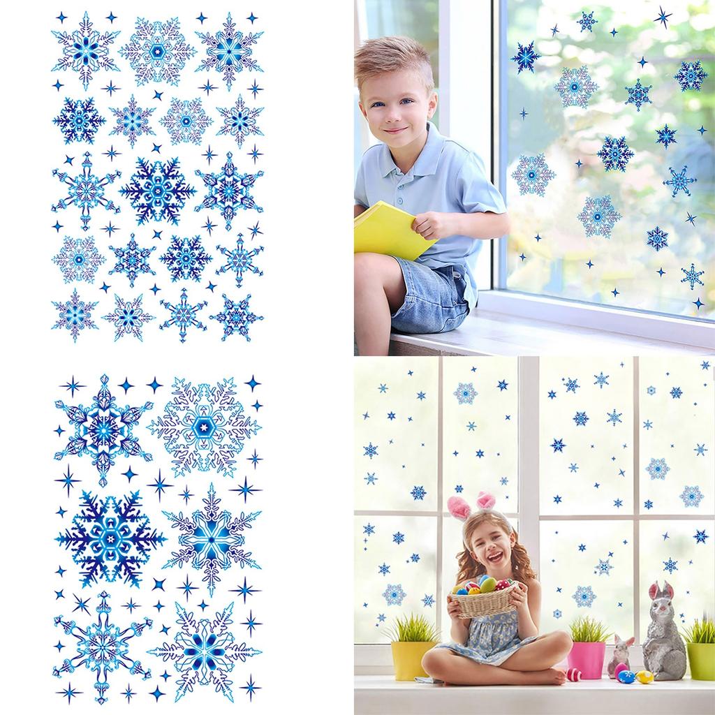 Стикер Снежинка Наклейка На Окно Торгового Центра Стикер Наклейка На Стену Набор Рождественских Украшений