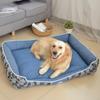 Dog Bed Breathable Mechanical Wash Warming Dog House For Dogs Cats Anti-Skid Bottom Soft Material Nest Dog Baskets