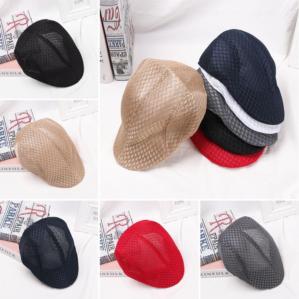 Fashion Casual Newsboy Style Adjustable Mesh Caps Gatsby Hats Beret Hats Sun Caps