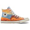 Converse Chuck Taylor All Star Модные Прочные Амортизирующие Высокие Кеды из Канваса Унисекс Желтый Синий 170843C