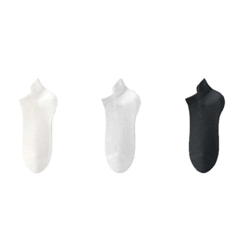 Мужские летние тонкие носки из чистого хлопка 7A, антибактериальные, ароматизированные, дышащие, сетчатые, короткие