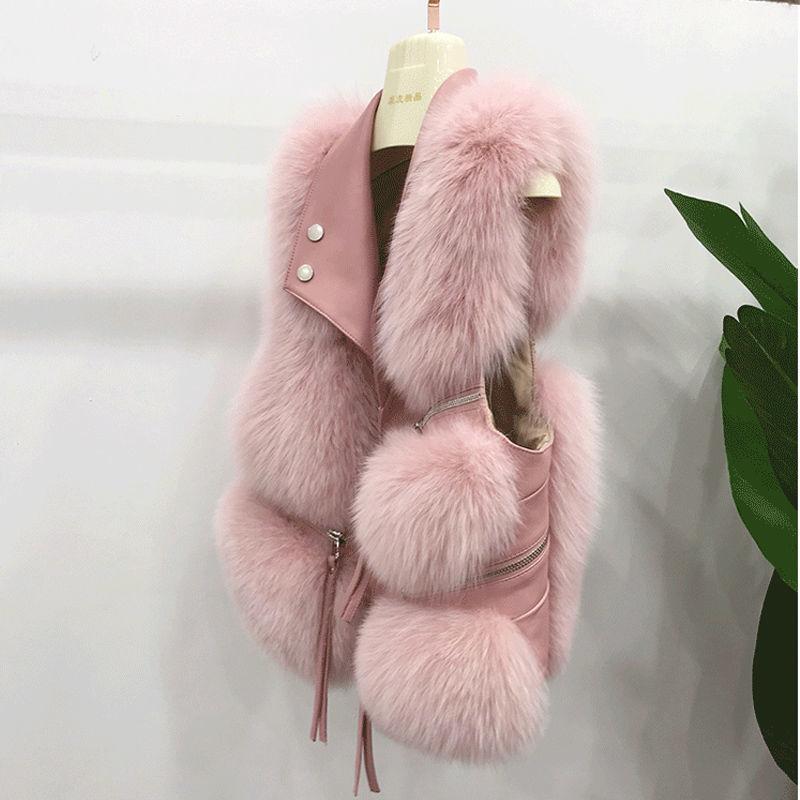 Шуба женская жилетка короткая одежда осень зима пэчворк тонкий модный универсальный