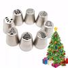 Russian Tulip Icing Piping Nozzles Christmas Stainless Steel Icecream Bakery Tips Pastry Bag Cupcake Cake Decorating Tools Molds