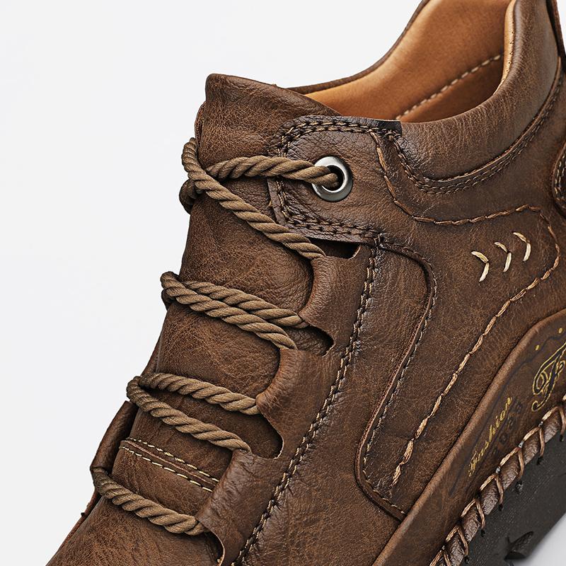 Men's High-top Casual Shoes Handmade Plush Shoes Casual Shoes Autumn and Winter Plus Size 39-48