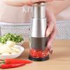 Manual Food Chopper Stainless Steel Press Pepper Multi-Function Onion Potato Garlic Vegetable Hand Pressed
