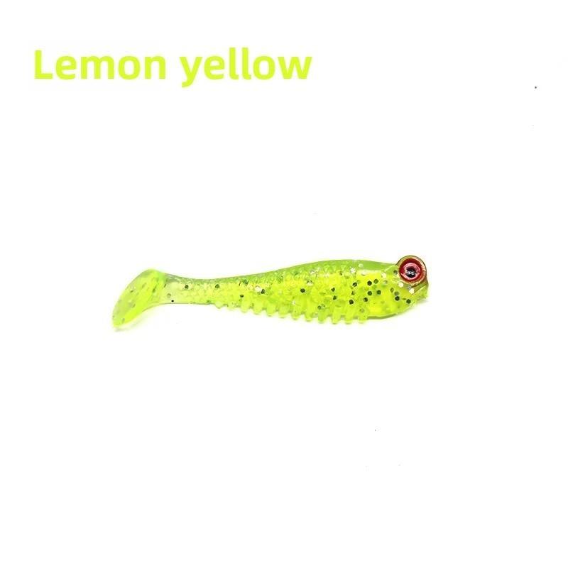 5 шт./пакет 5 см 1,3 г люминесцентная мягкая приманка реалистичная Т-образная рыбка имитация приманки для рыболовных снастей ночная рыбалка море река