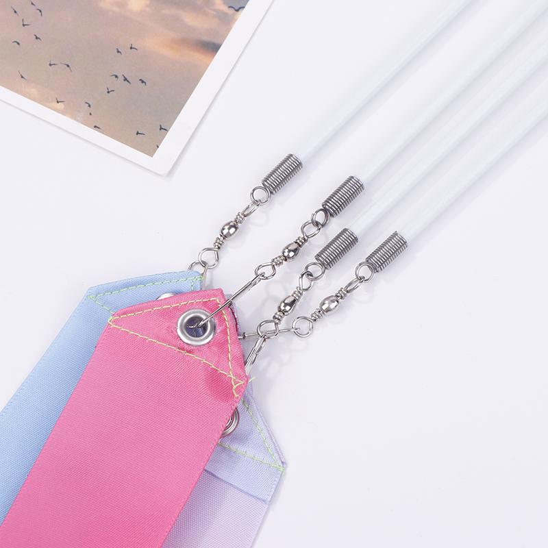 2M Dance Ribbons Rhythmic Girl Art Gymnastics Ballet Streamer Twirling Rod Rainbow Stick Sports Training Ribbon Dancer Wands