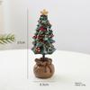 Mini Xmas Tree Ornaments Creative Floor Statues New Garden Sculptures  Christmas Gift