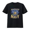 Vintage Navy T Shirt Unisexs 2xl Black Print Pride Runs Deep Vintage Casual Designer Clothes Stylish Fashion Soft Homme