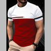 New Summer Men's Fashion T-shirt Personality Versatile Printed Men's T-shirt Top