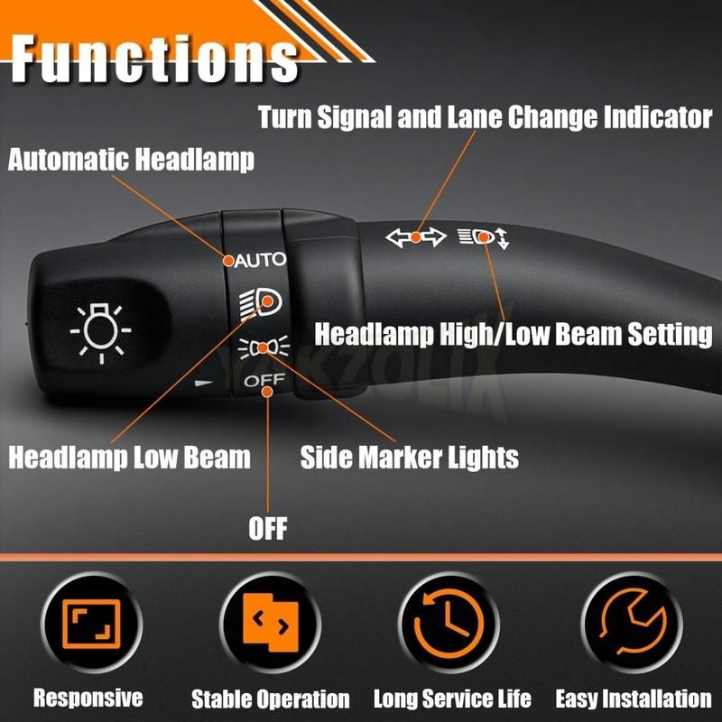 New 93410-2B101 934102B101 Headlights Light Switch Turn Signal Switch Lever for Hyundai Santa Fe 2009 2010 2011 2012 Car Parts