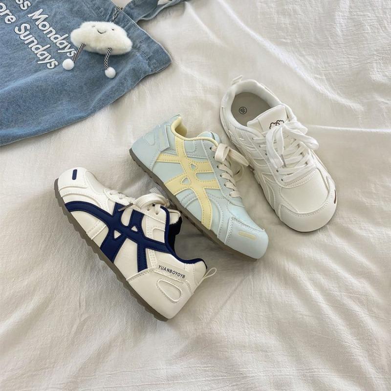 Ретро детские осенние новые универсальные маленькие белые туфли спортивные нишевые повседневные кеды модная обувь