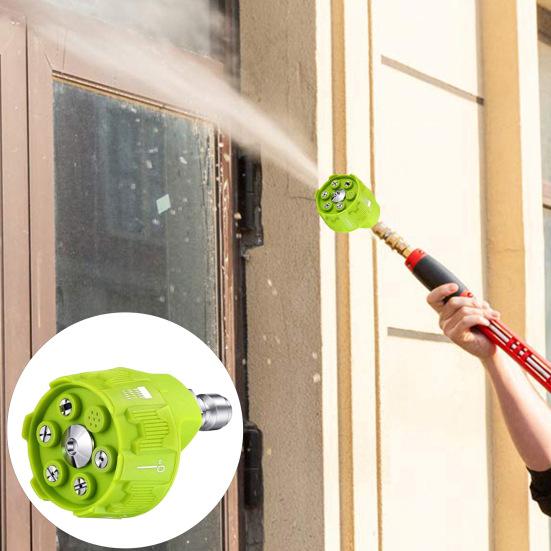 Насадка для мойки высокого давления 6 в 1, быстросменная насадка высокого давления, регулируемая насадка для мойки высокой мощности с быстроразъемным соединением 1/4 дюйма