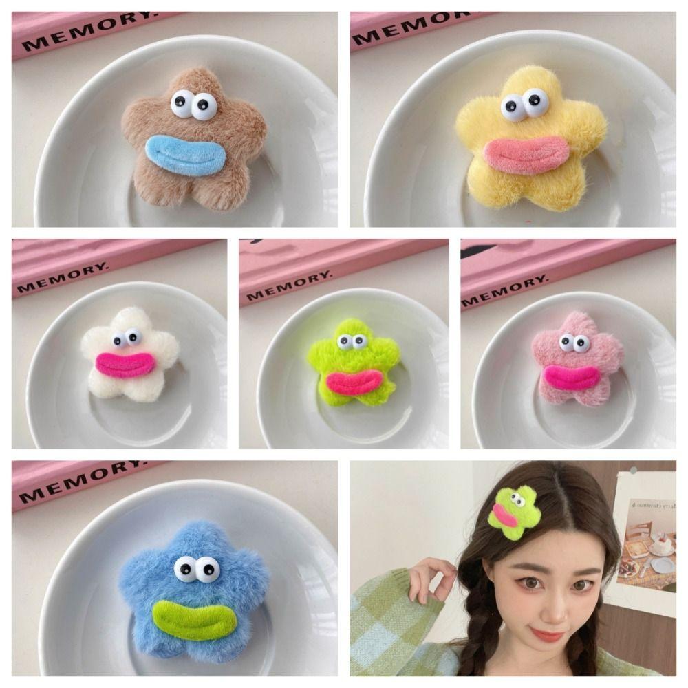 Kawaii Bear BB Clip Candy Color Cute Barrettes Set Funny Cartoon Mini Hair Clip Kids