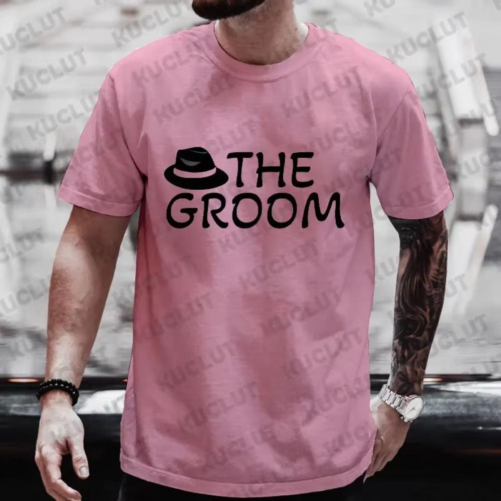 Team Groom T Shirts Future Groom Squad EVG Streetwear Best Man Tshirt Single Farewell Bachelor Stag Party Tees Wedding Y2k Tops