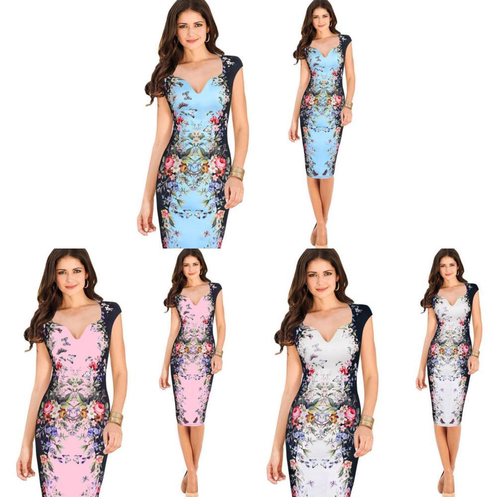 Женское Элегантное Bodycon Платье для Карьеры, Вечерней Вечеринки, Делового Офиса, Для Всех Случаев
