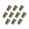 10Pcs M10 Brake Pipe M10x1.0 Threads Car Brake Line Fittings 17 X 10mm For 3/16" Steel Brake Line Tubing For Car SUV Motorcycles