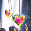 3 см Стеклянный Ловец Солнца Подвесной Призма Кристалл Ловец Солнца Ловец Света для Окна Солнечная Призма Лунная Оконная Призма SJGJ02
