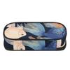 Pencil Pouch Durable 300D Polyester Spacious Storage Secure Zipper with Main Compartment Mesh Pocket and Pen Slots for Boys Girls