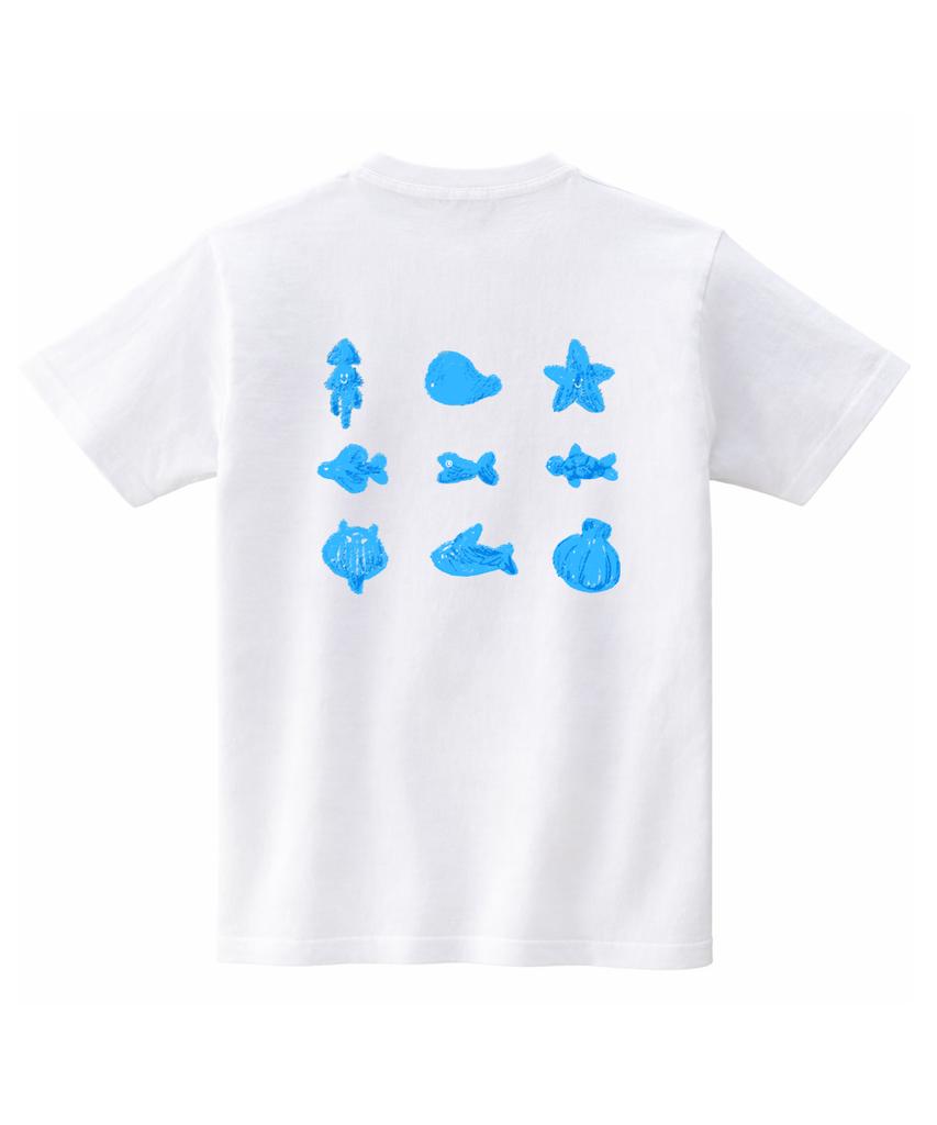 PEACEPIECE Однотонные футболки Sea Square