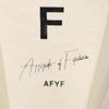 AFYF Короткий рукав Разрез Большая футболка F белый Мужская Б/У