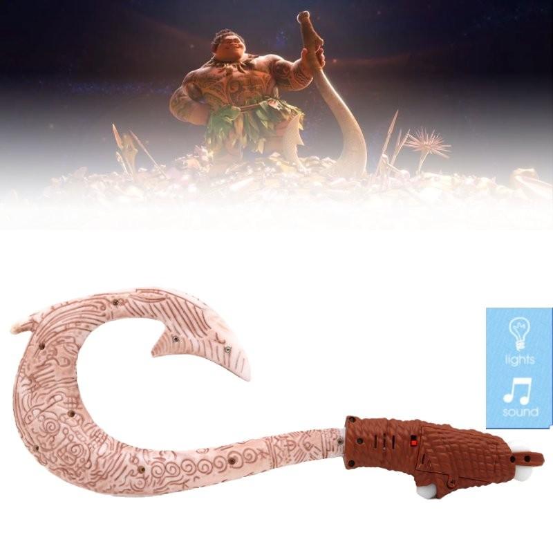 Moana Fish Maui Hook Sound Lighting Weapon Children Toy Gift Prop Performance