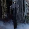 Spooky Ghost Prop with Robe Spooky Led Light Hanging Ghost Skull Ornaments for Halloween Party Decor Haunted House for Indoor