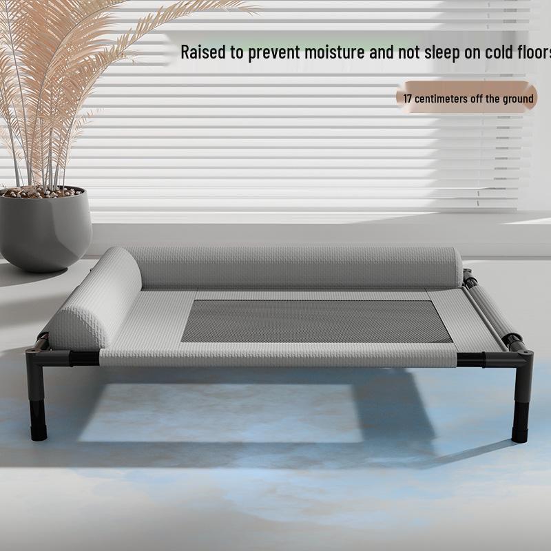 Универсальная лежанка для питомца: Складной, Дышащий, Приподнятый над землей, Съемный и Моющийся для Кошек и Собак в любое время года