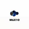 M6 Titanium Flange 10/15/20/25/30/35/40/45/50/60 Hex Head Bolts Hex Head Screws  Motorcycle