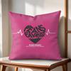 Creative love letters Cushion Cover Natural Linen Organic Fabric DoubleSided Printing Couch Pillow Covers Home Decor