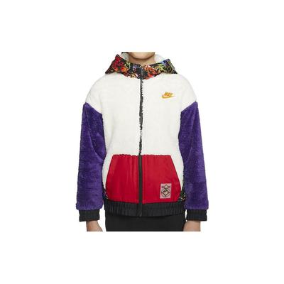 Nike Спортивная куртка с капюшоном и логотипом Color Block Printed на молнии Детские куртки Многоцветный CU3709-105