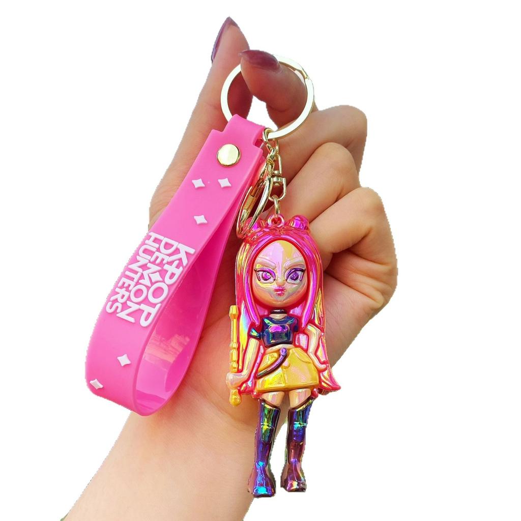 Electroplating Witch Hunter Keychain K-POP Popular Girl Group Pendant Car Bag Pendant
