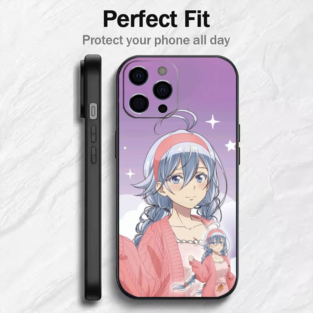 86-Eight Six Anime L-Lena Phone Case For iPhone17,16,15,14,13,12 Plus,Max Soft Silicone Black Cover