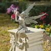 Playing The Flute Fairy Statue Angel Garden Sculpture Decoration Outdoor Garden Lawn Courtyard Resin Crafts