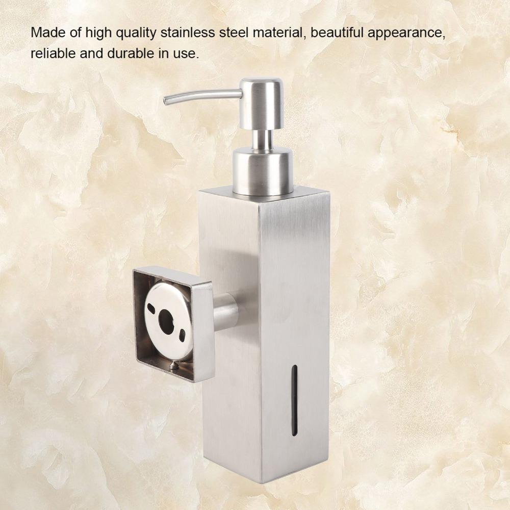 Square Shape Liquid Soap Dispenser Lotion Dispenser Bathroom Kitchen Public Restroom