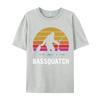 Bassquatch Bigfoot Sasquatch Fishing Tshirt Unisex Vintage Tshirts Anime Printed Tee Shirts Male Plus Size Black