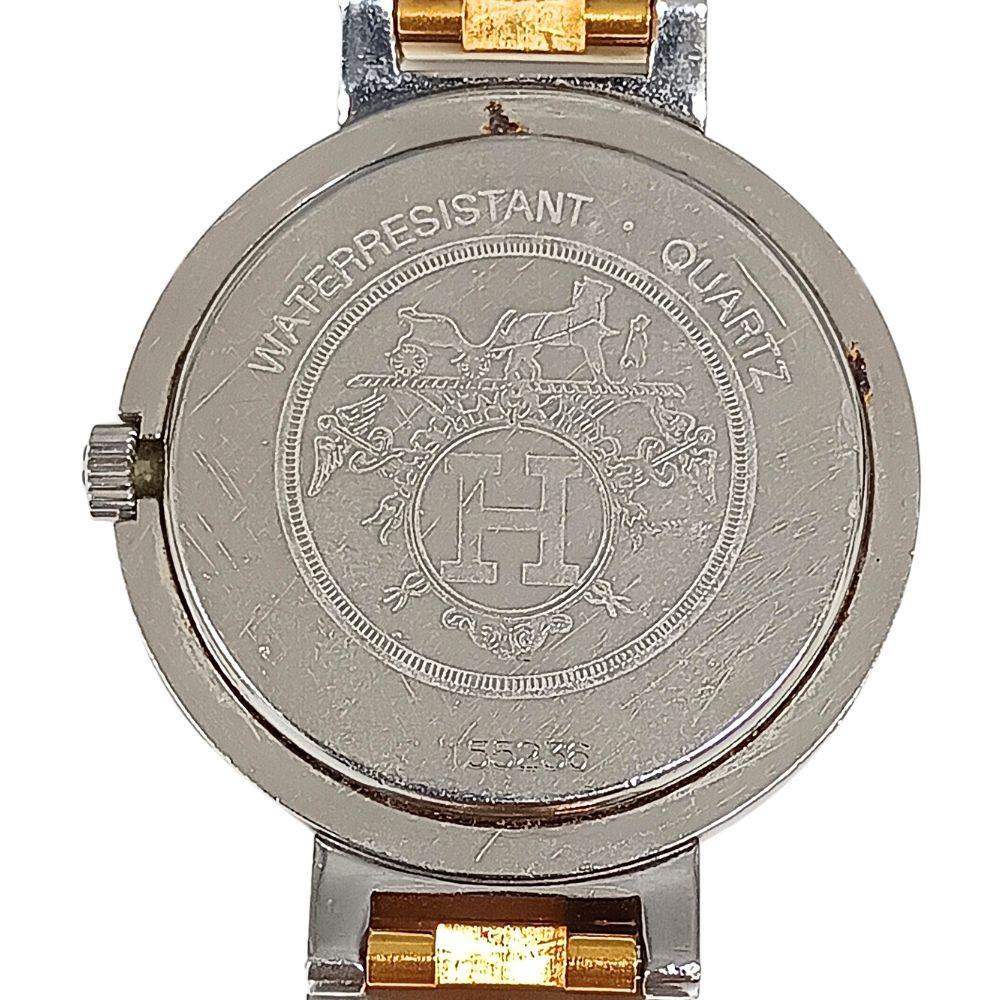 Used HERMES Hermes Clipper Combi Quartz Watch Authentic / C1328