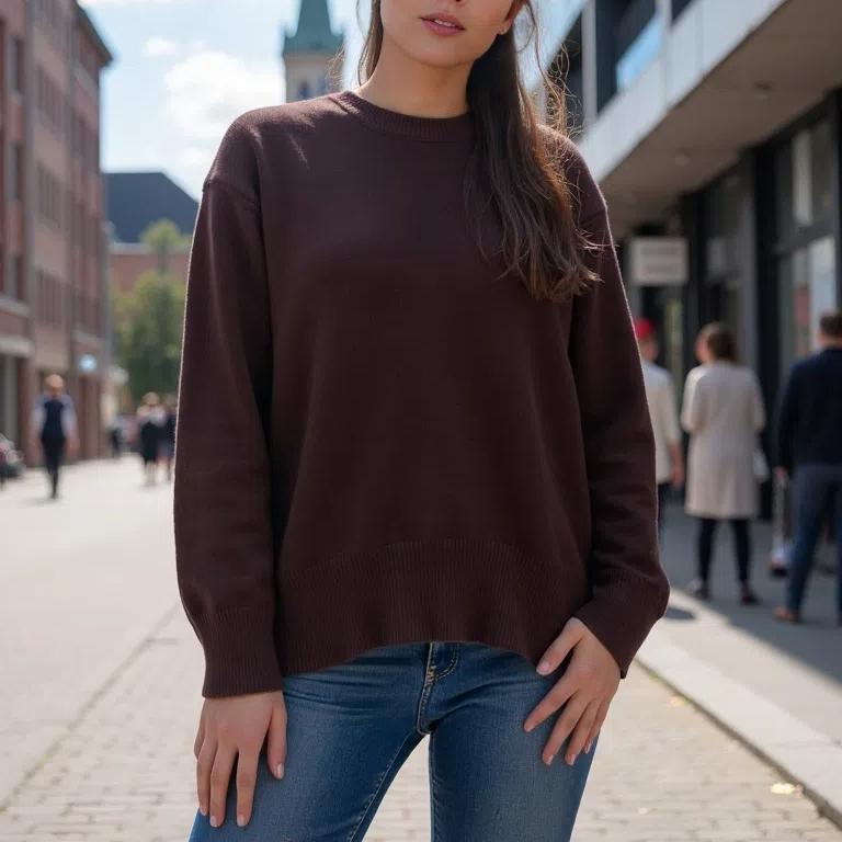 Корейский осенне-зимний свитер, женский вязаный джемпер с круглым вырезом, свободные топы с длинными рукавами, женский пуловер, теплые женские свитера